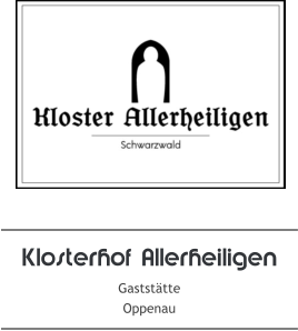 Klosterhof Allerheiligen Gaststätte Oppenau